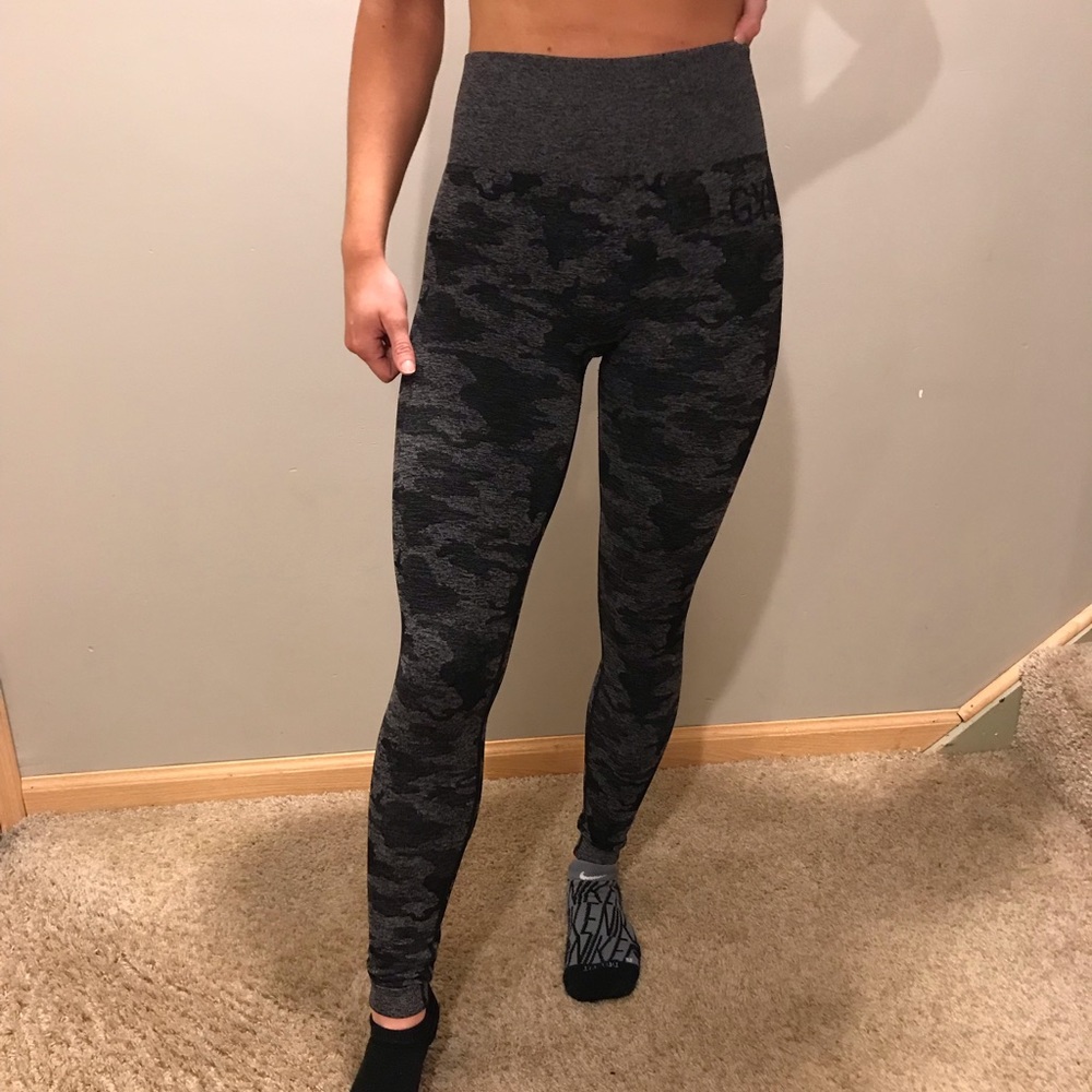 Gymshark camo seamless leggings worn 3 times